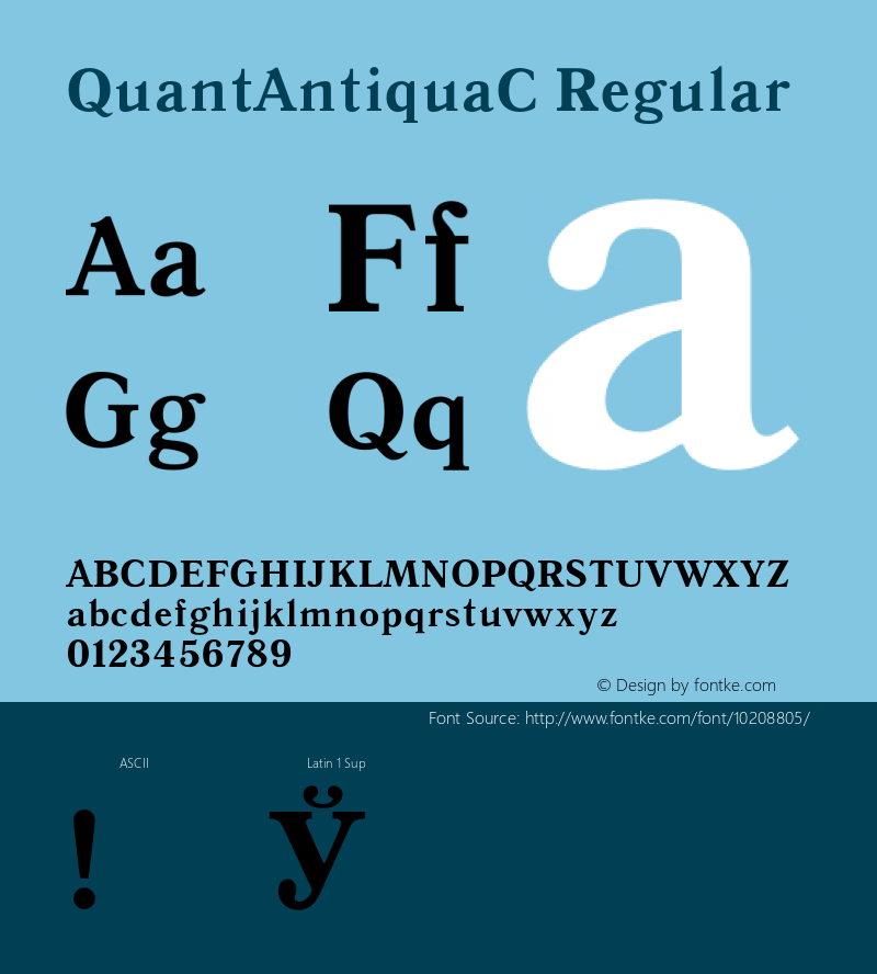 QuantAntiquaC Regular 001.000图片样张