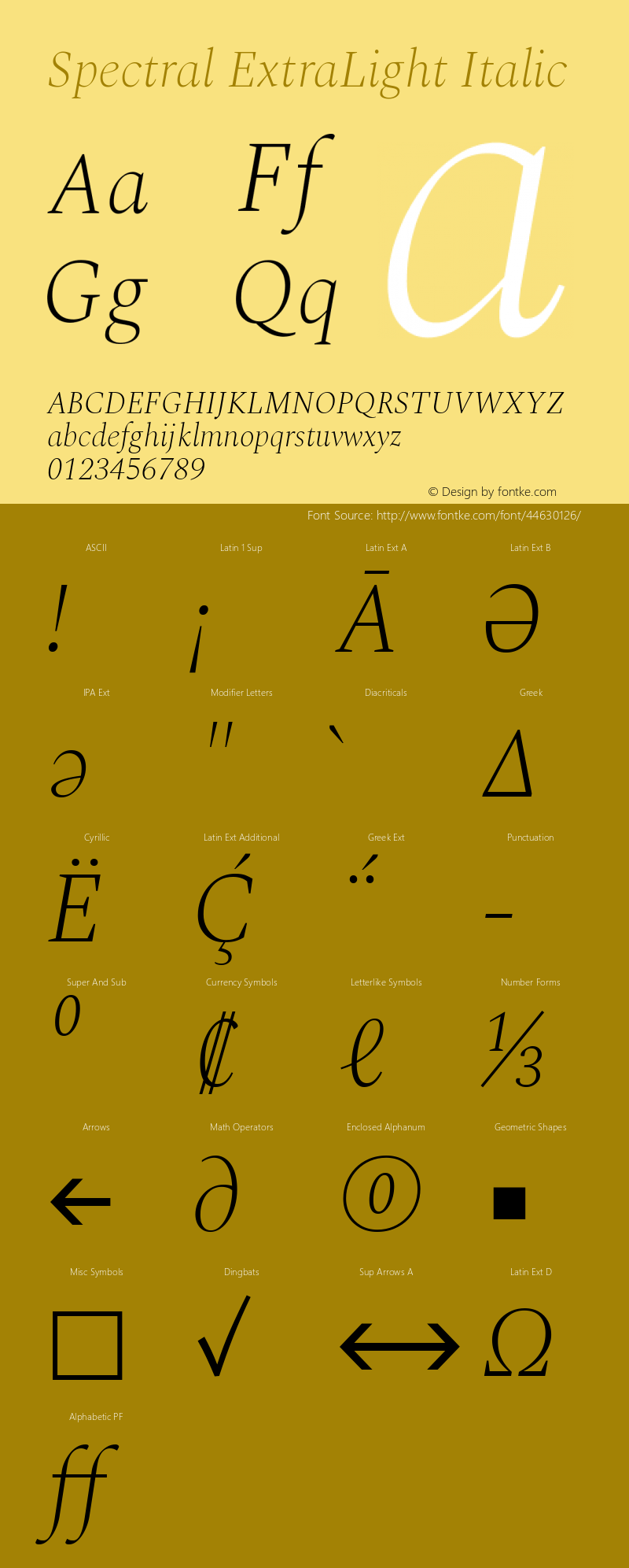 Spectral ExtraLight Italic Version 2.001图片样张