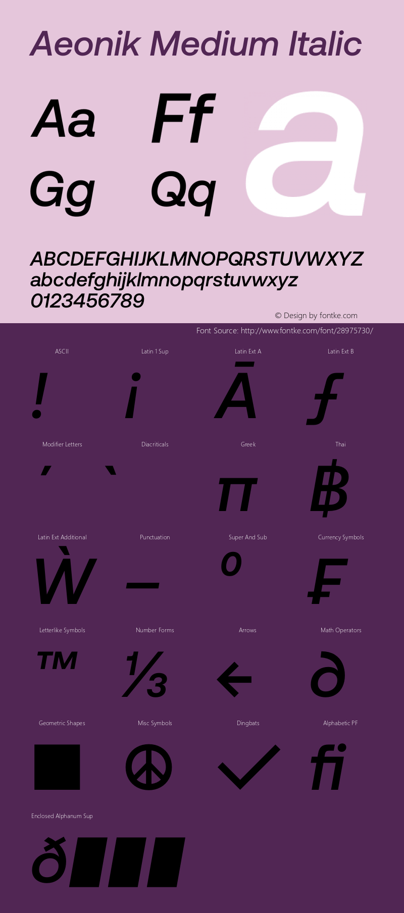 Aeonik Medium Italic Version 1.000图片样张