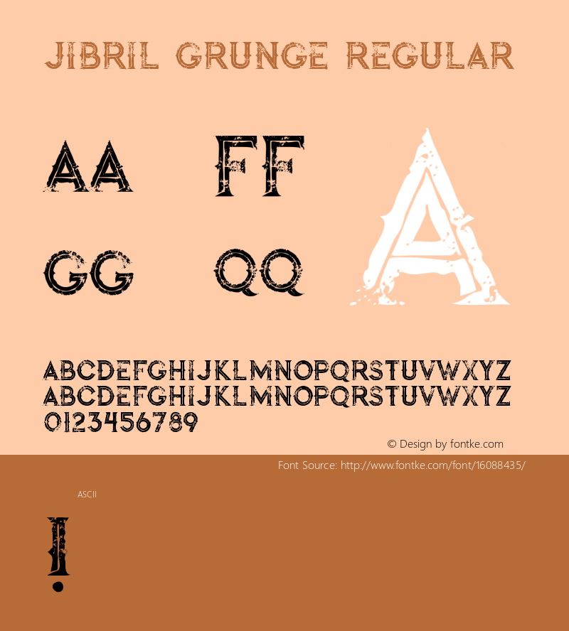 jibril grunge Regular Version 1.000图片样张