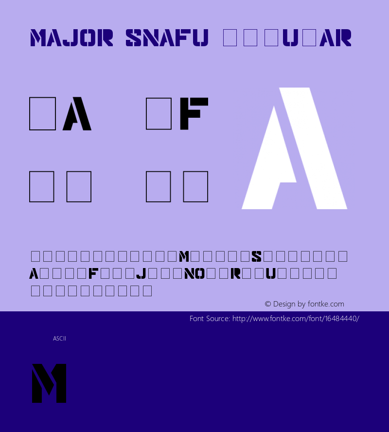 Major Snafu Regular Updated Feb. 2007图片样张