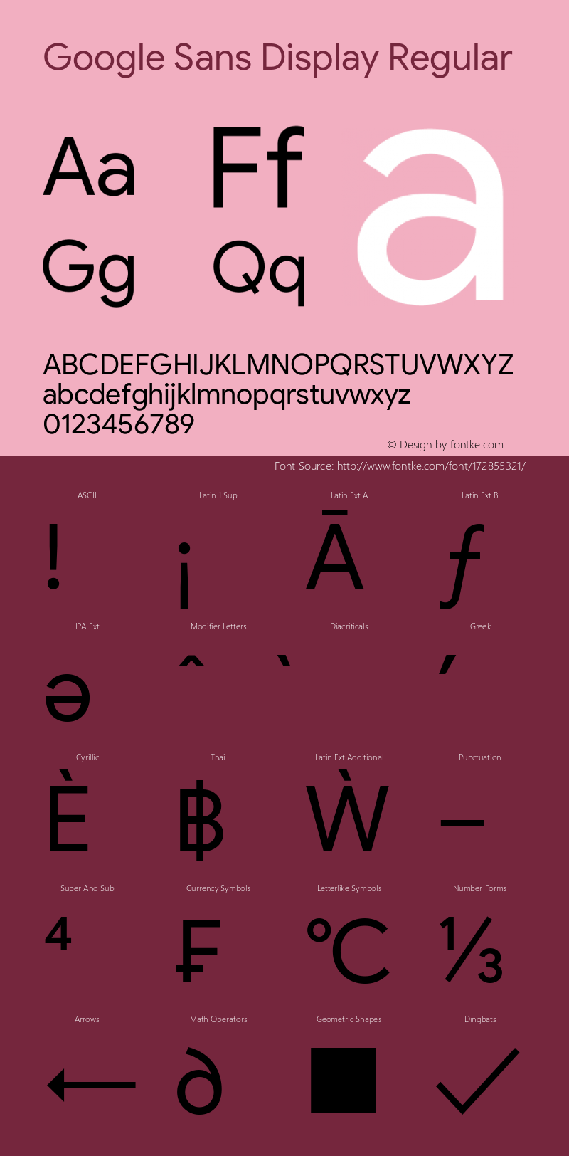 Google Sans Display Regular 1.027图片样张