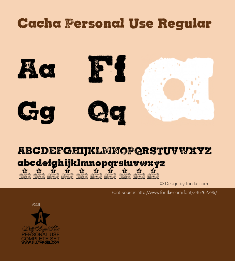 Cacha Personal Use Regular Version 1.000图片样张