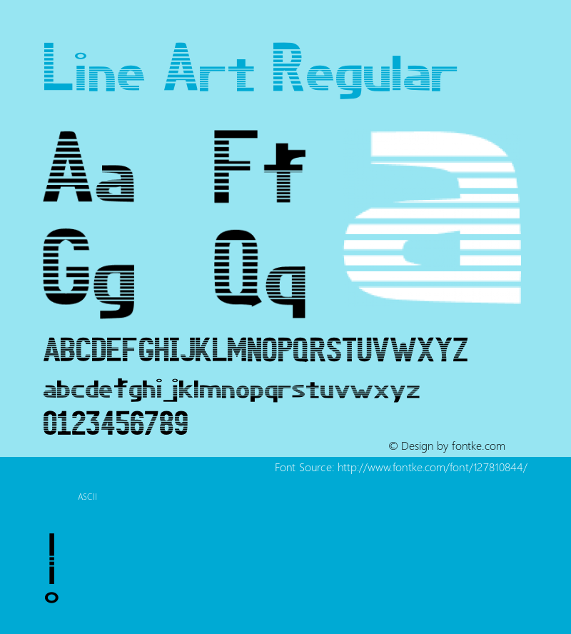 Line Art Version 0.10;November 11, 2020;FontCreator 12.0.0.2525 64-bit图片样张