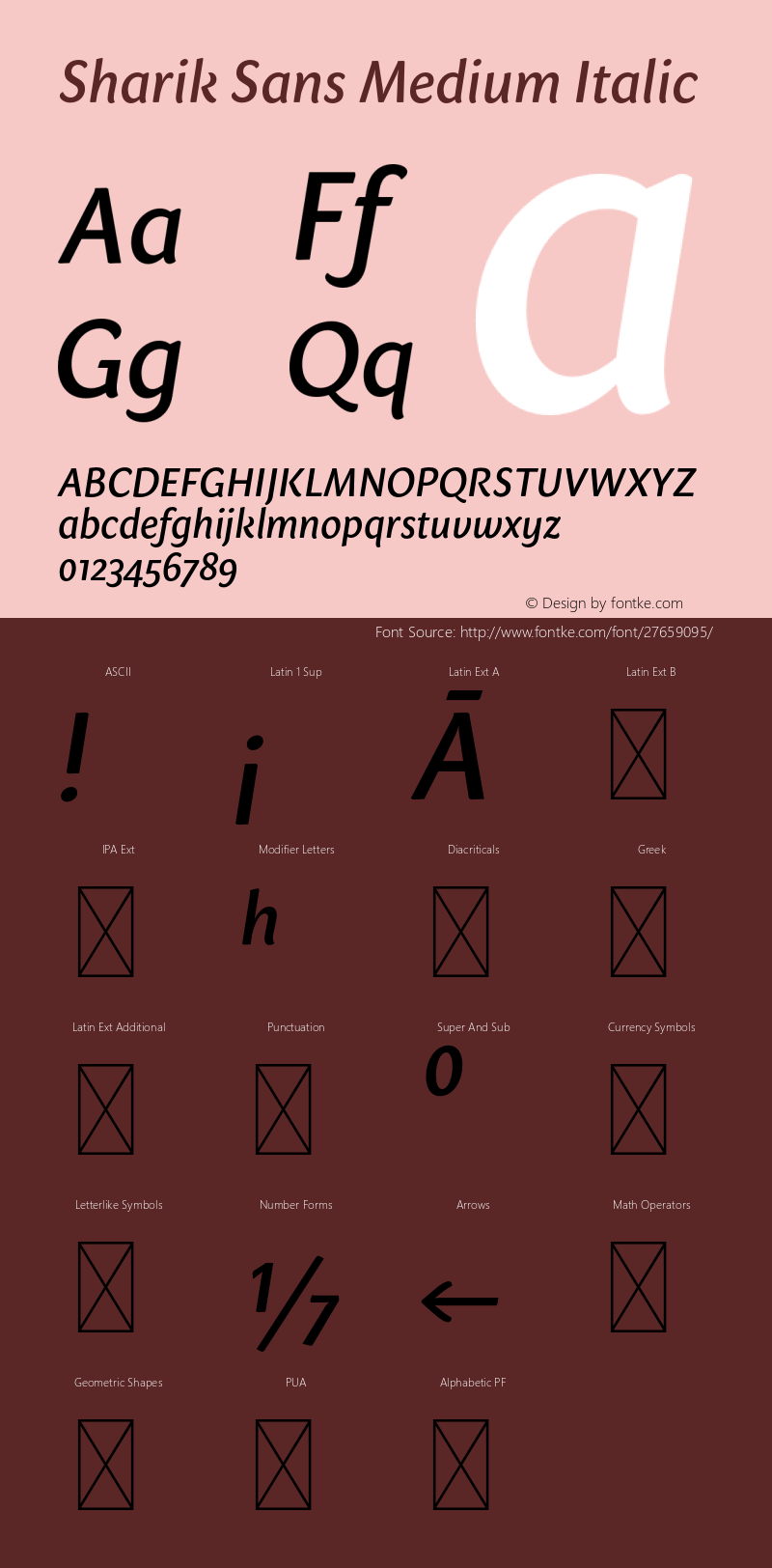 Sharik Sans Medium Italic Version 1.002;PS 001.002;hotconv 1.0.70;makeotf.lib2.5.58329图片样张