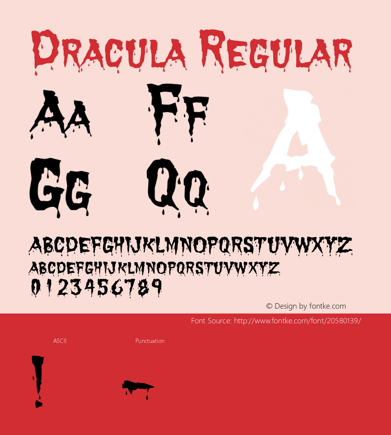 Dracula Altsys Fontographer 4.0.4 1/18/95图片样张