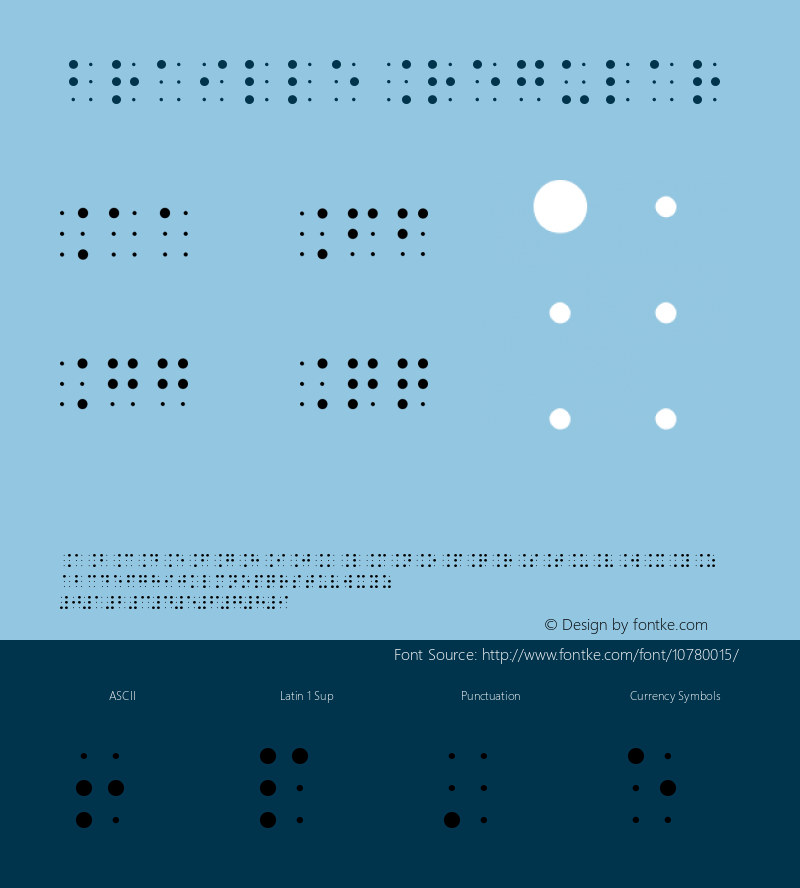 braille Regular Version 1.0图片样张
