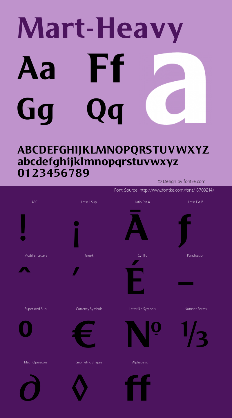 Mart-Heavy ☞ Version 4.001;com.myfonts.easy.no-comment-group-ltd.mart.heavy.wfkit2.version.4bLq图片样张