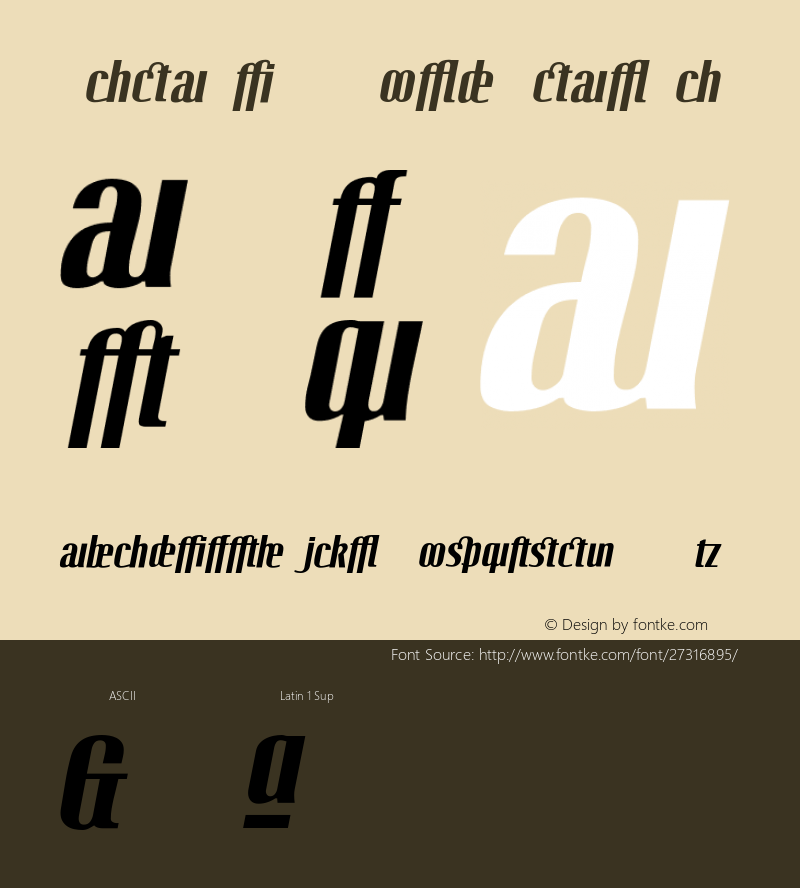 Octane LT Bold Italic Addition Version 2.01;2005图片样张