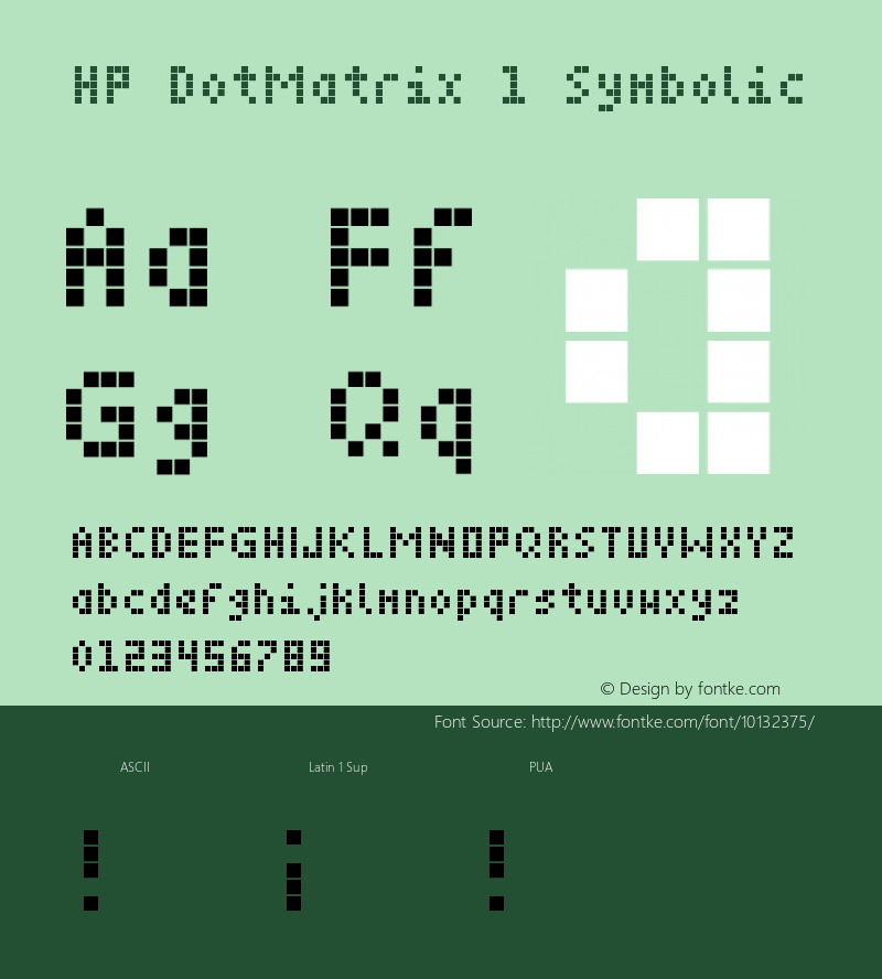 HP DotMatrix 1 Symbolic Evaluation Version图片样张