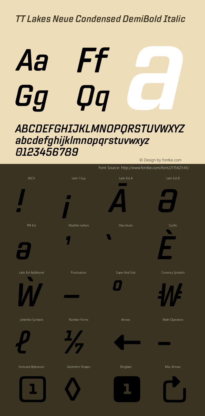 TT Lakes Neue Condensed DemiBold Italic Version 1.100.14042021图片样张