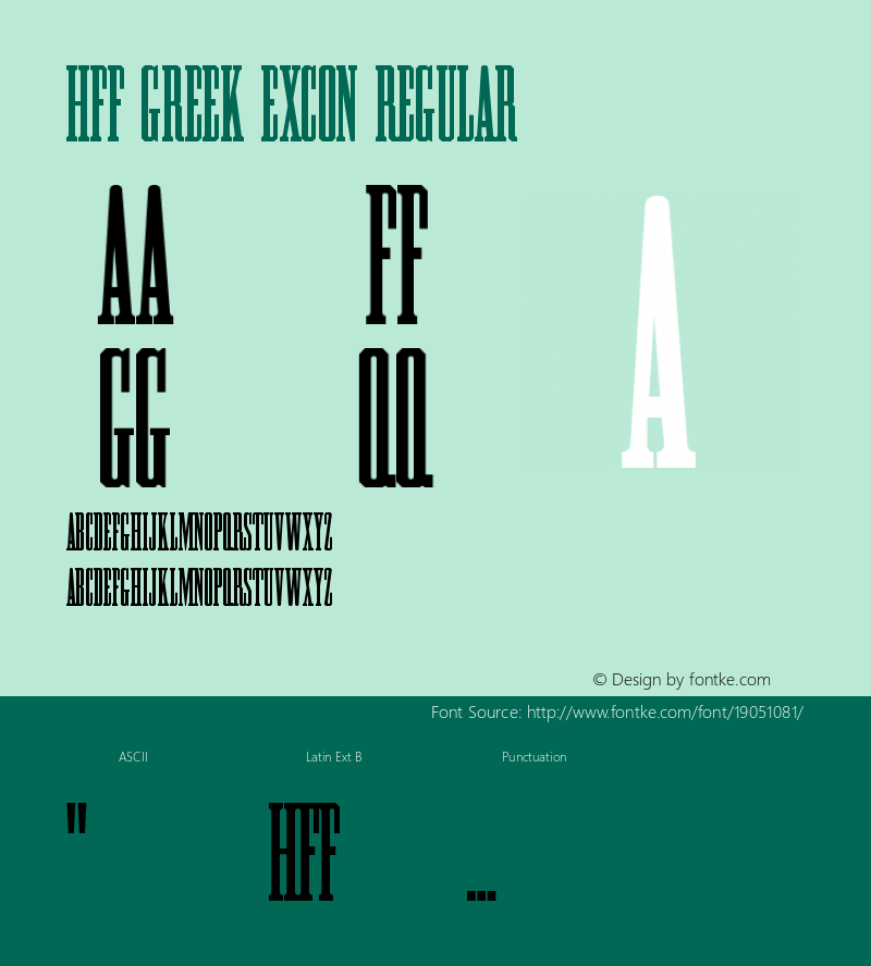 HFF Greek ExCon Regular Version 1.000图片样张