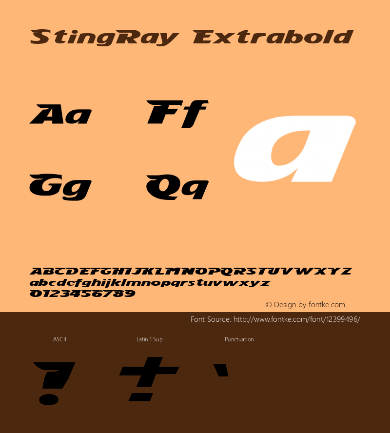 StingRay Extrabold 1.0 Wed Mar 26 01:24:23 1997图片样张