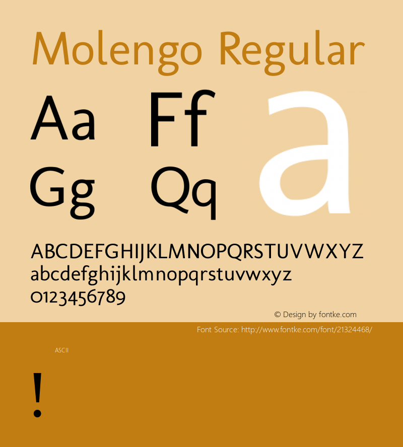 Molengo Regular 图片样张