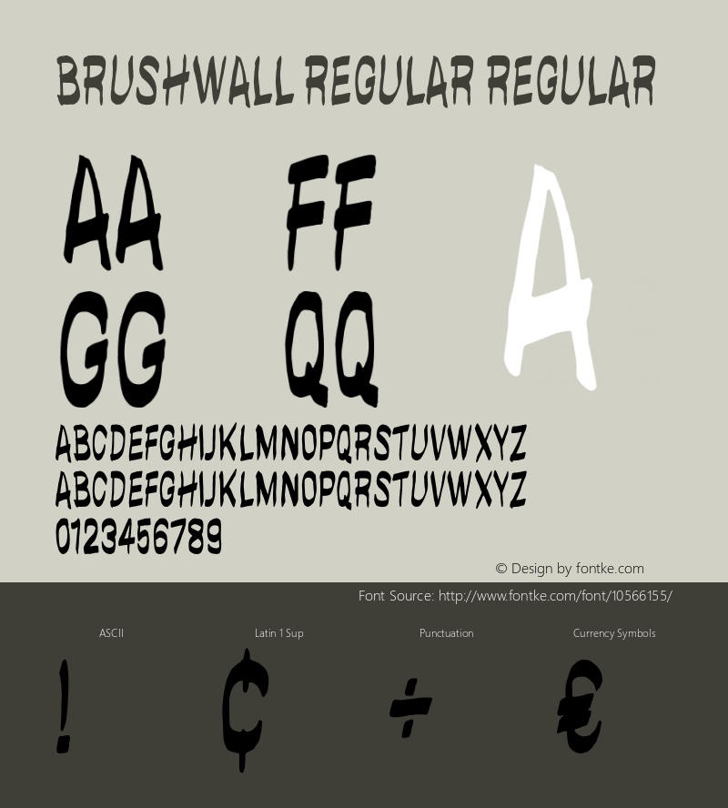 brushwall regular Regular Unknown图片样张