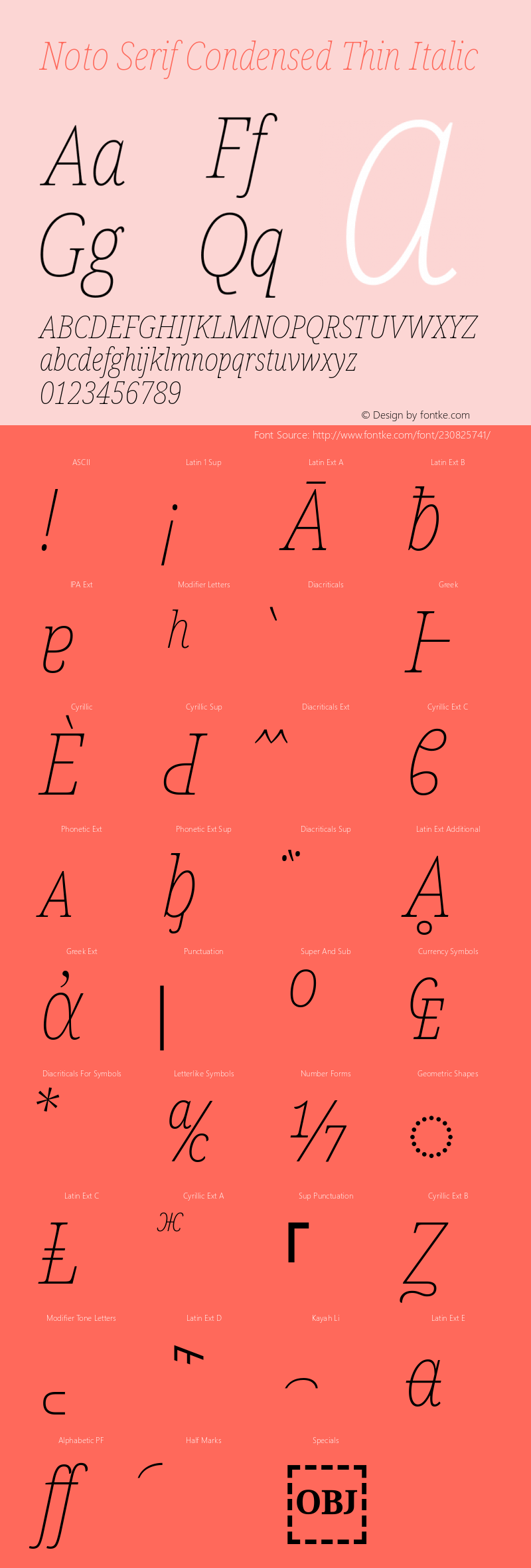 Noto Serif Condensed Thin Italic Version 2.007; ttfautohint (v1.8) -l 8 -r 50 -G 200 -x 14 -D latn -f none -a qsq -X 