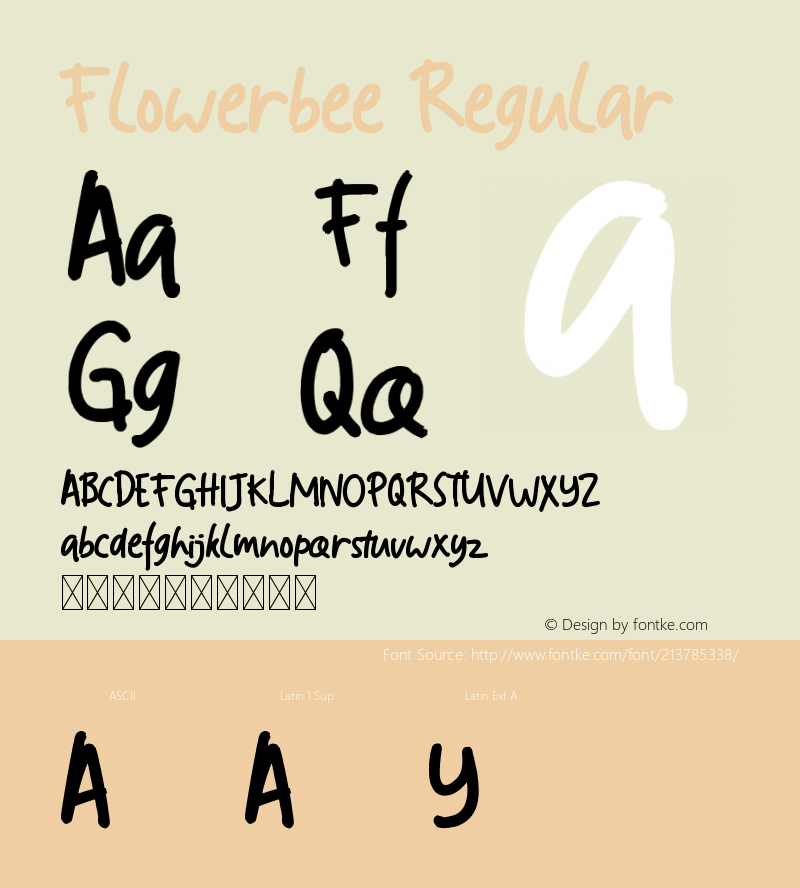 Flowerbee Version 1.004;Fontself Maker 3.5.4图片样张