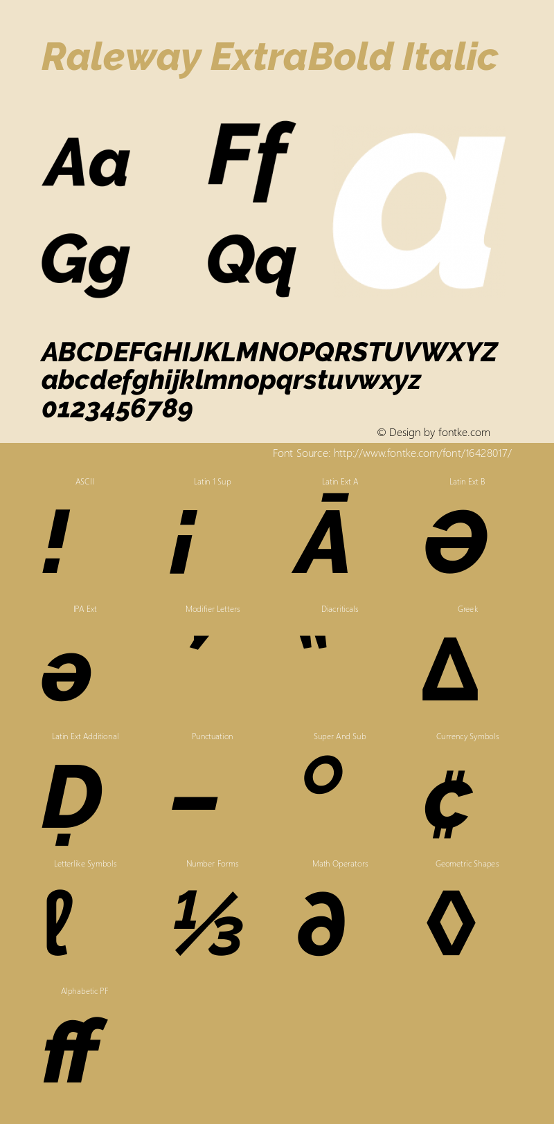 Raleway ExtraBold Italic Version 3.000g; ttfautohint (v1.5) -l 8 -r 28 -G 28 -x 14 -D latn -f cyrl -w G -c -X 