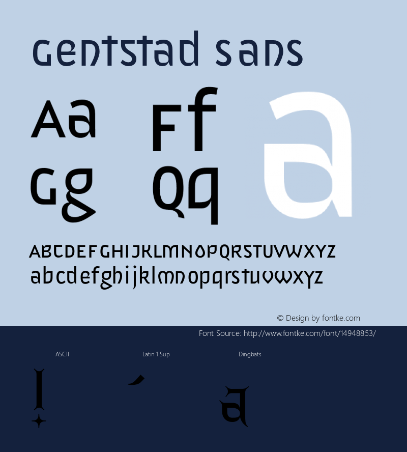 GentStad sans 1.000图片样张