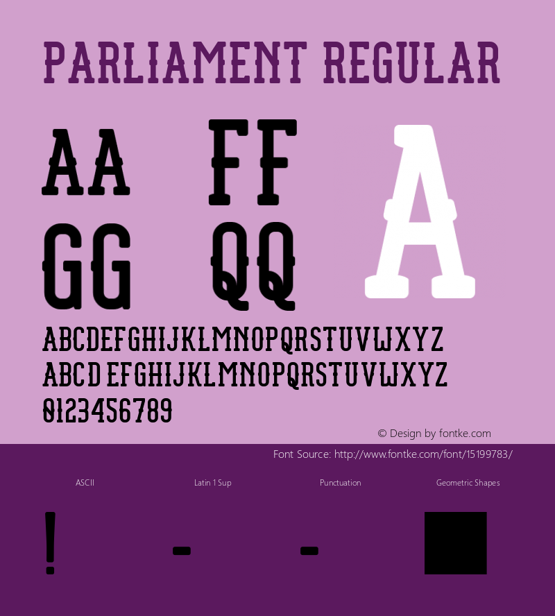 Parliament Regular Version 1.001;PS 001.001;hotconv 1.0.56;makeotf.lib2.0.21325图片样张