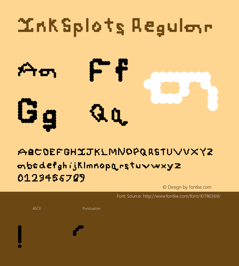 InkSplots Regular Version 1.0图片样张