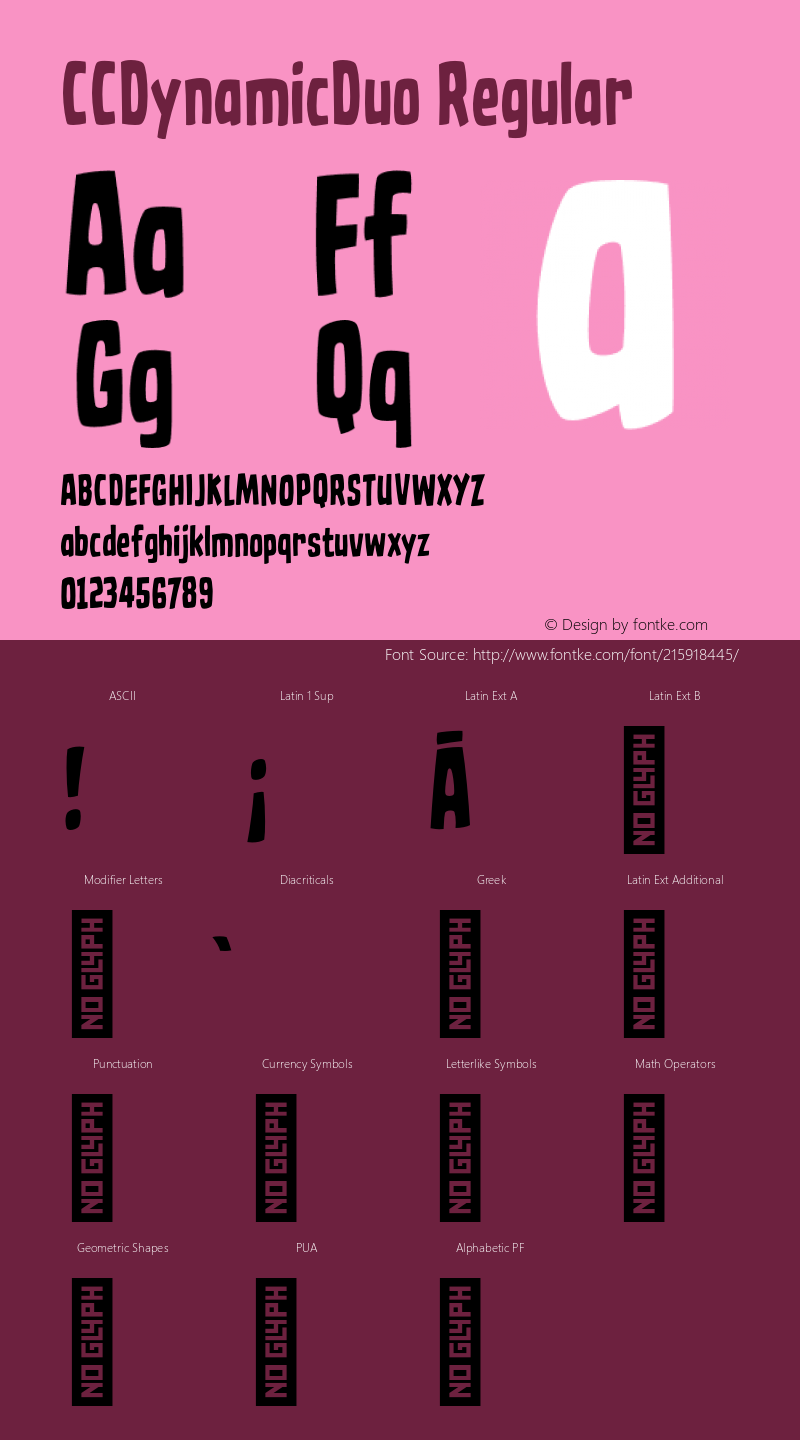 CCDynamicDuo Regular Version 2.000;hotconv 1.0.109;makeotfexe 2.5.65596图片样张