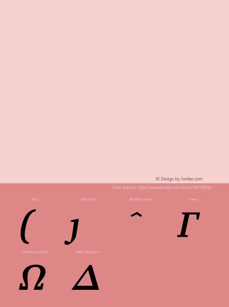 MathDesign-CI CI-Bold-Italic-OT1-10 Version 1.0图片样张