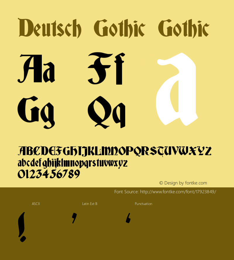 Deutsch Gothic Gothic Version 1.0 Tue Jan 04 17:15图片样张