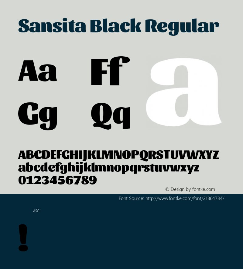 Sansita Black Regular 图片样张