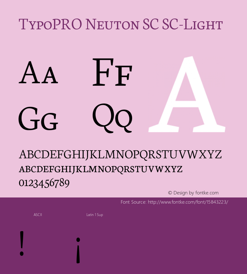 TypoPRO Neuton SC SC-Light Version 1.46图片样张