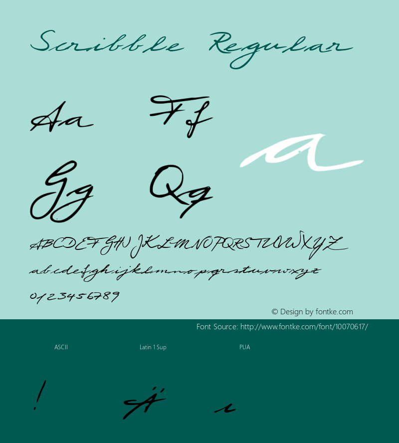 Scribble Regular 001.000图片样张