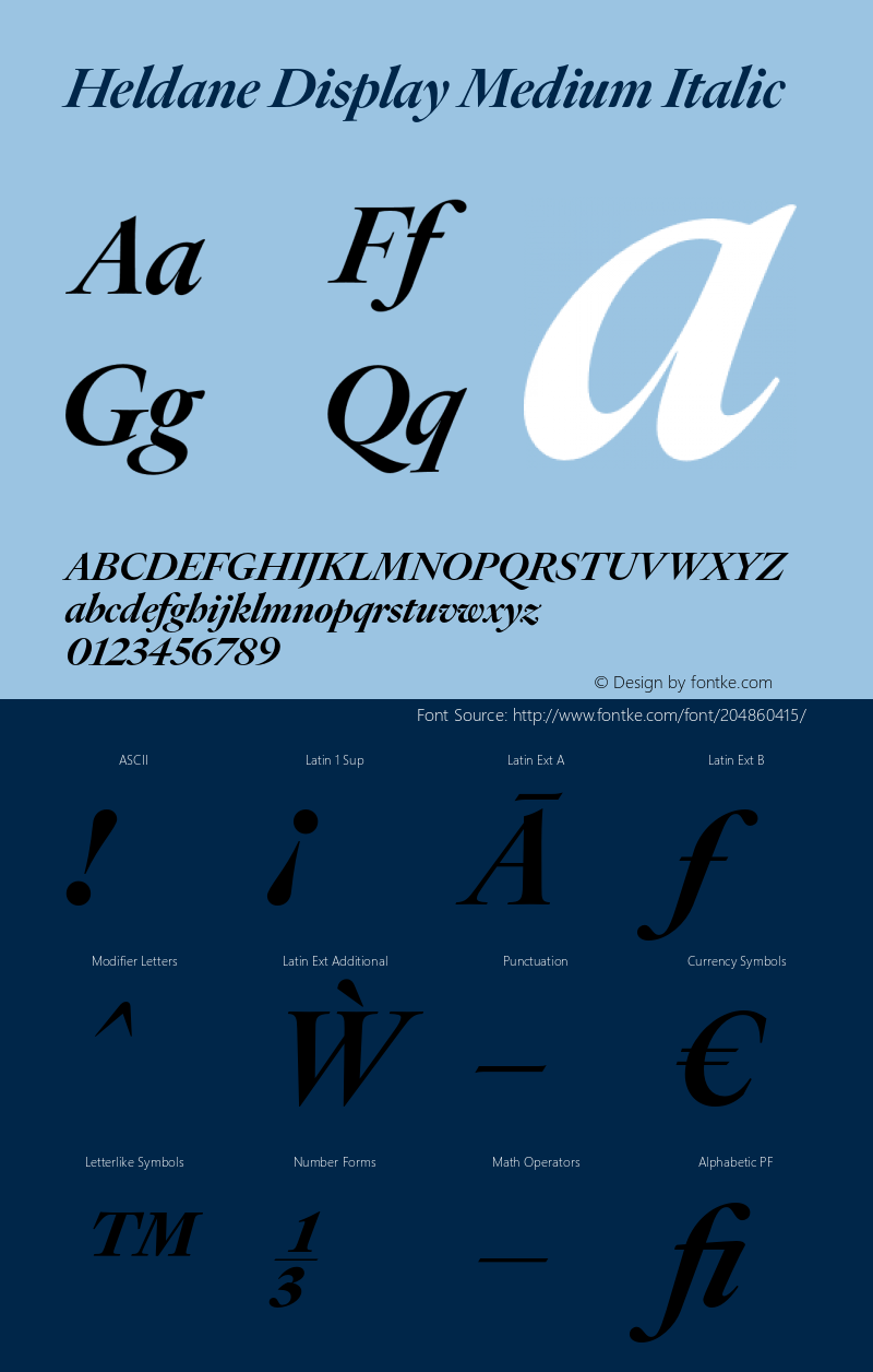 Heldane Display Medium Italic Version 1.002图片样张
