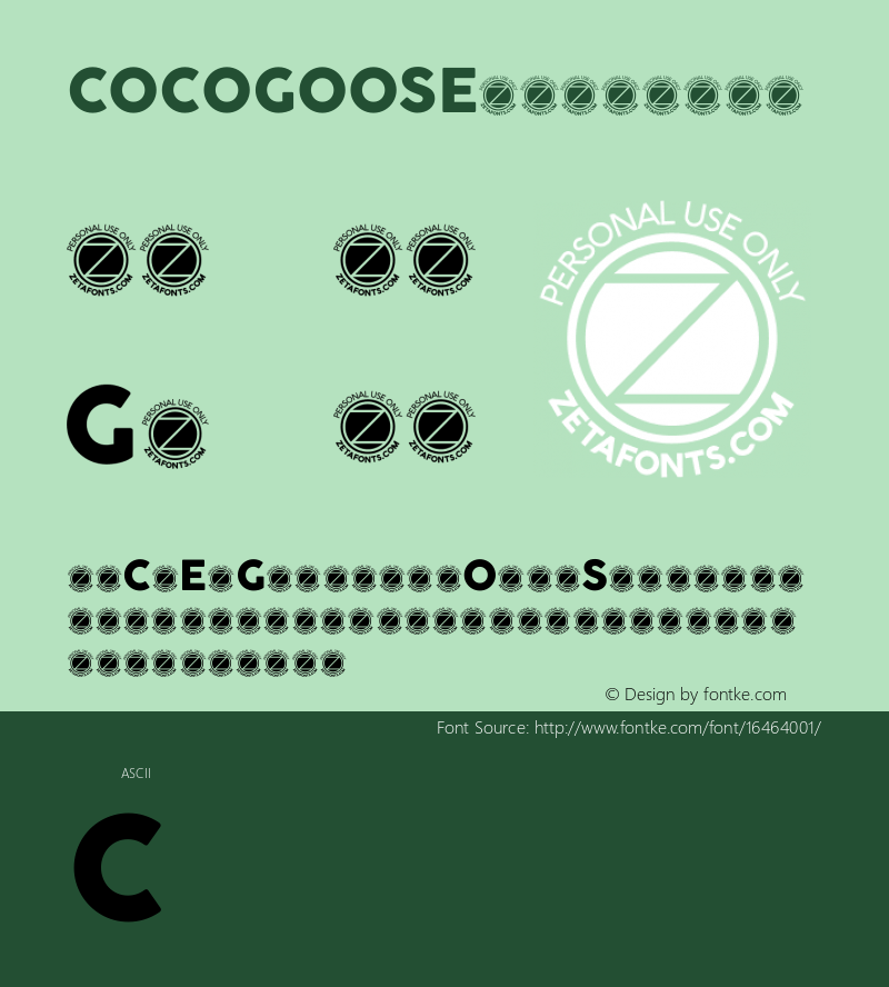 COCOGOOSE Regular Version 1.000图片样张