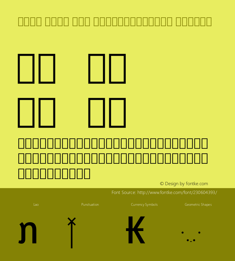 Noto Sans Lao SemiCondensed Medium Version 2.001; ttfautohint (v1.8) -l 8 -r 50 -G 200 -x 14 -D lao -f none -a qsq -X 