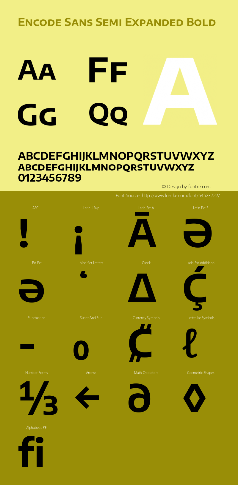 Encode Sans Semi Expd Bold Version 3.000; ttfautohint (v1.8.2) -l 8 -r 50 -G 200 -x 14 -D latn -f none -a nnn -X 