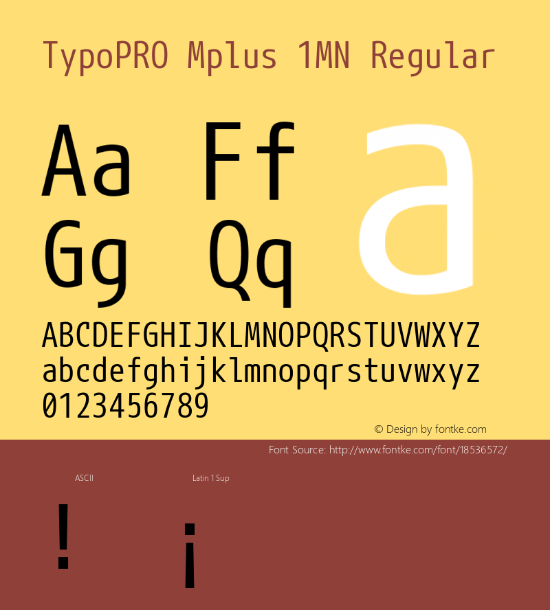 TypoPRO Mplus 1MN Regular Version 1.062图片样张