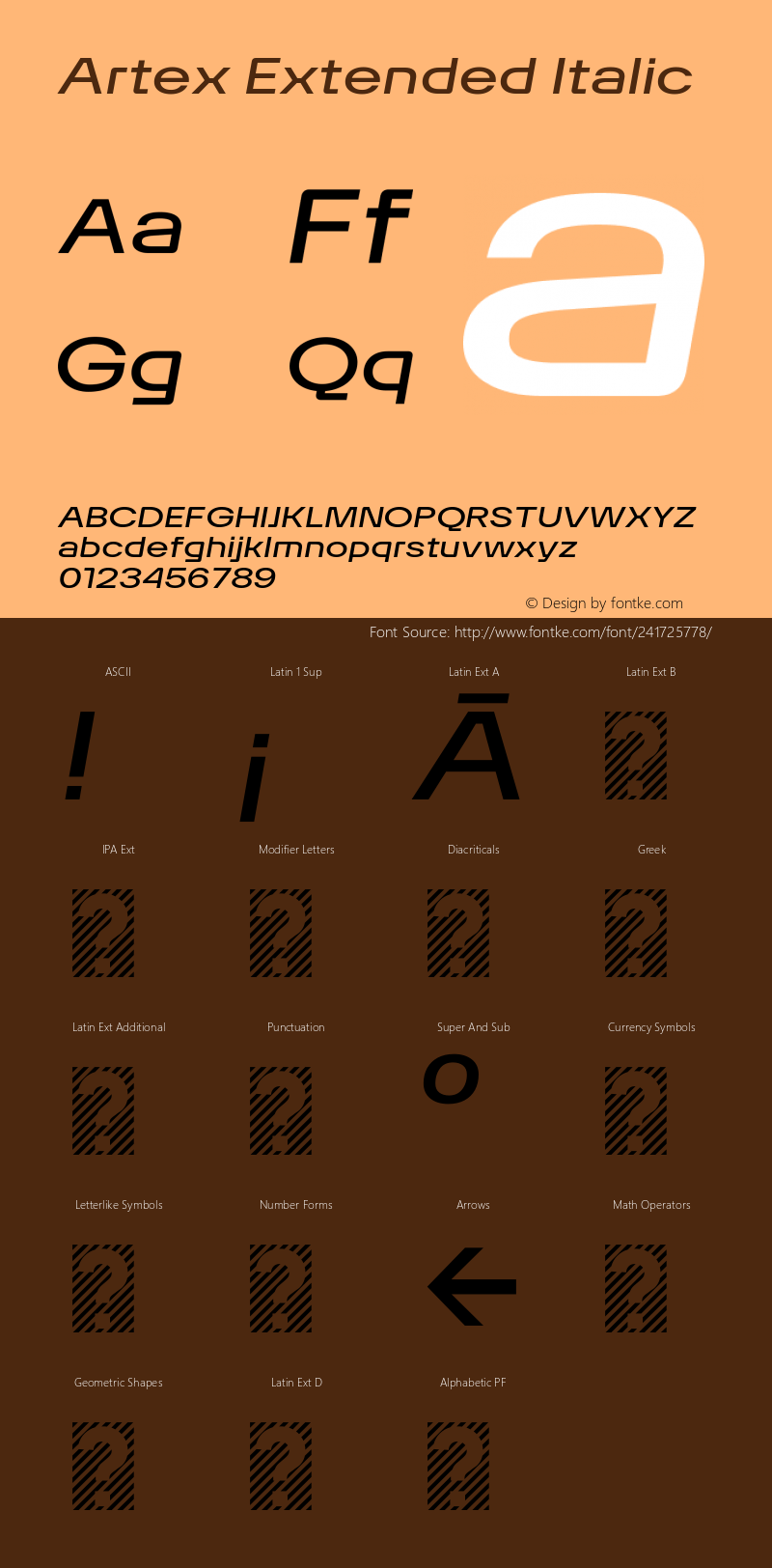 Artex Extended Italic Version 1.005图片样张