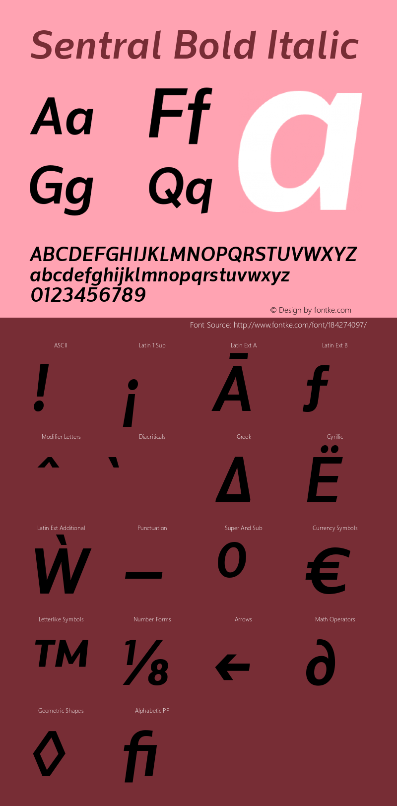 Sentral Bold Italic Version 1.000;PS 001.000;hotconv 1.0.88;makeotf.lib2.5.64775图片样张