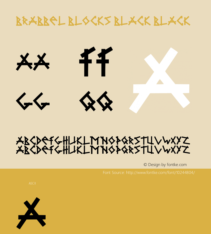 Brabbel Blocks Black Black Version 001.000图片样张