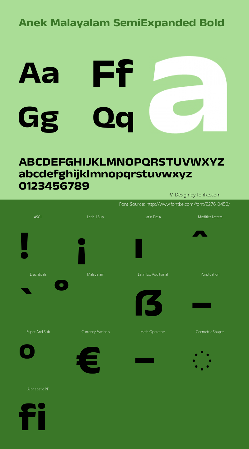 Anek Malayalam SemiExpanded Bold Version 1.003图片样张