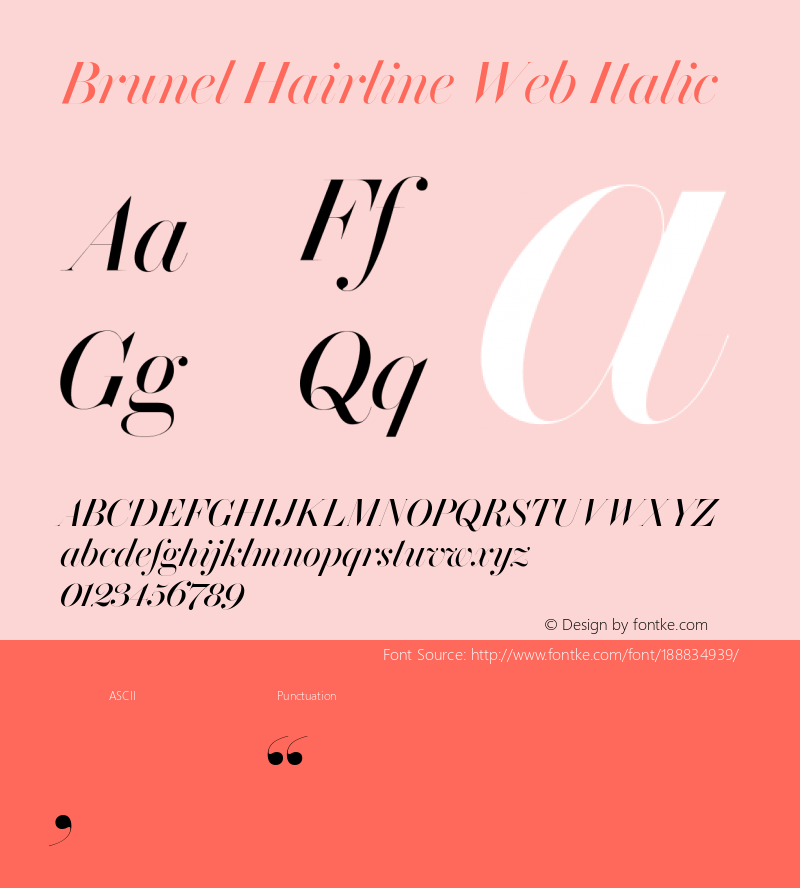 Brunel Hairline Web Roman Italic Version 1.001 2019图片样张