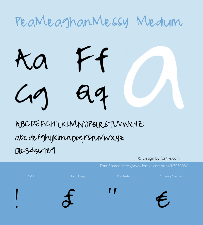 PeaMeaghanMessy Medium Version 001.000图片样张