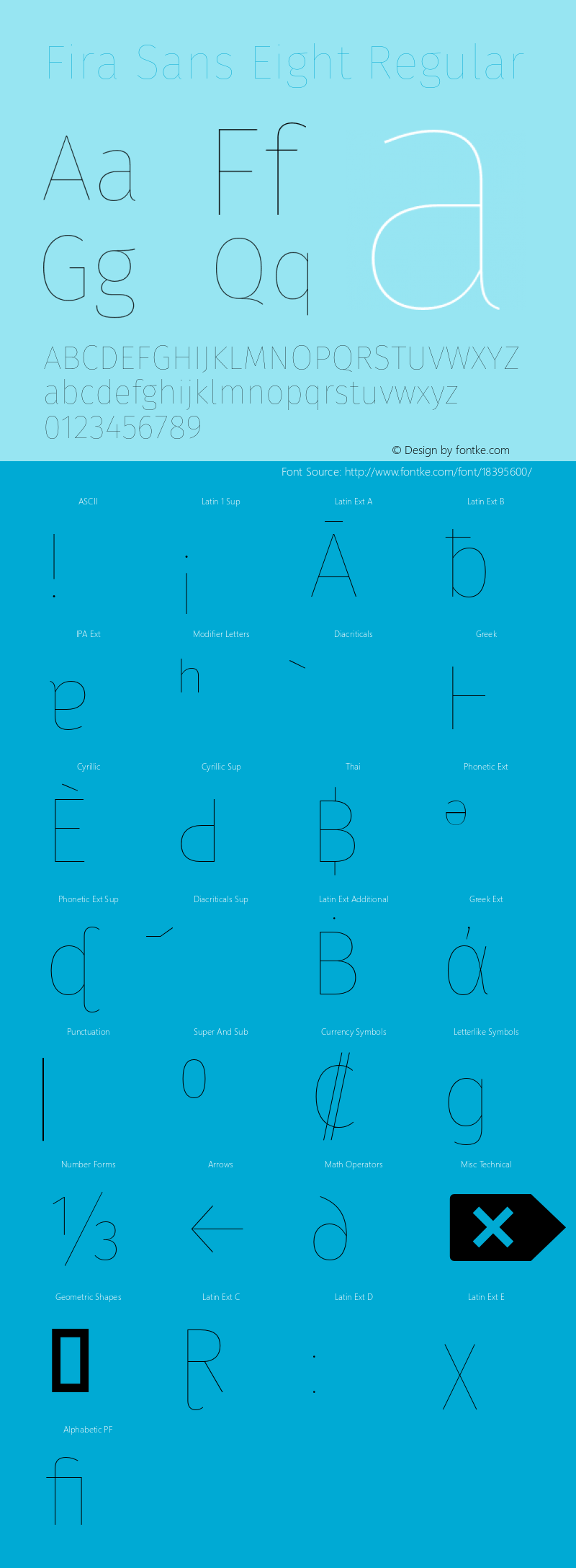 Fira Sans Eight Regular Version 4.203;PS 004.203;hotconv 1.0.88;makeotf.lib2.5.64775图片样张