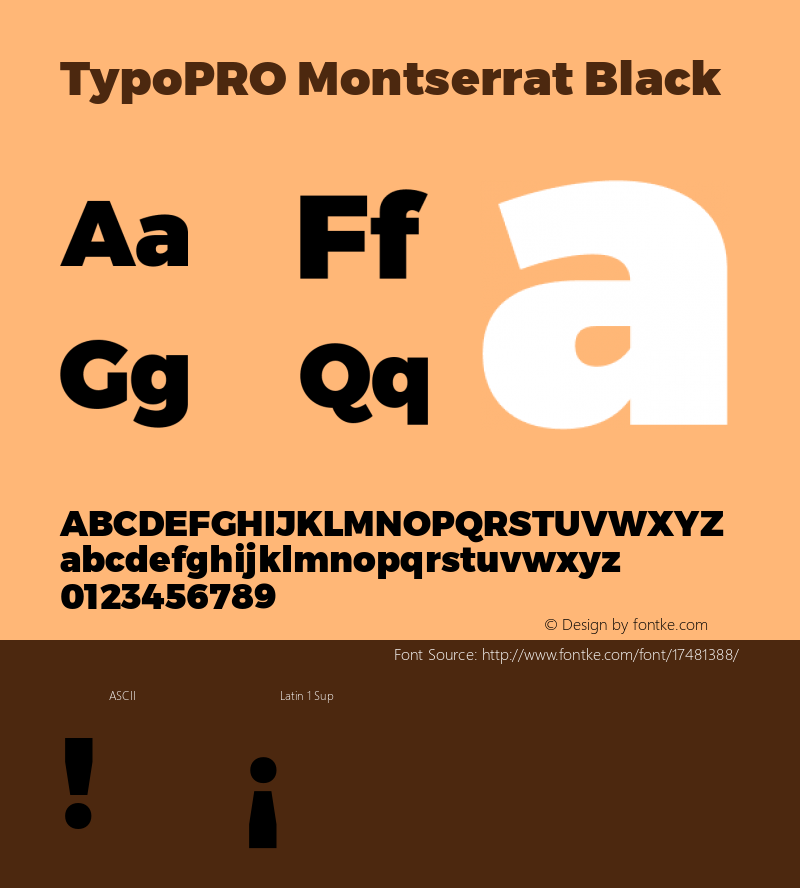 TypoPRO Montserrat Black Version 1.000;PS 002.000;hotconv 1.0.70;makeotf.lib2.5.58329 DEVELOPMENT; ttfautohint (v1.00) -l 8 -r 50 -G 200 -x 14 -D latn -f none -w G图片样张