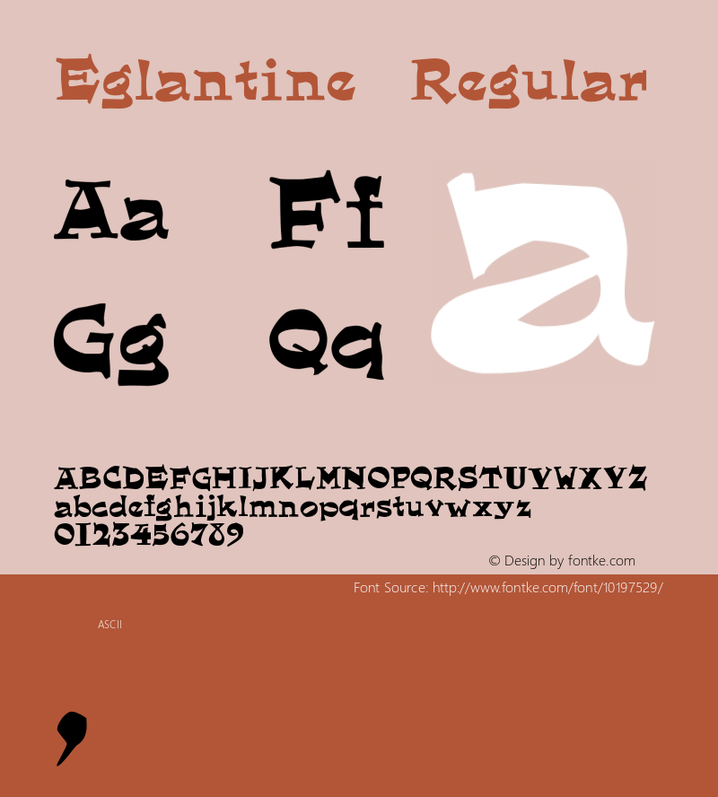 Eglantine Regular 001.000图片样张