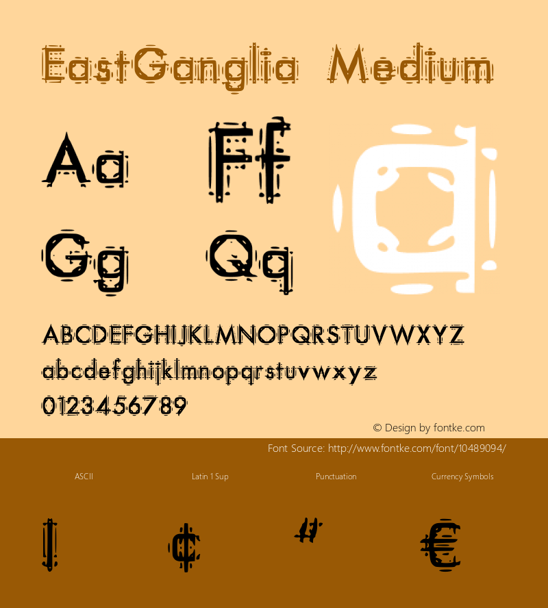 EastGanglia Medium Version 001.000图片样张