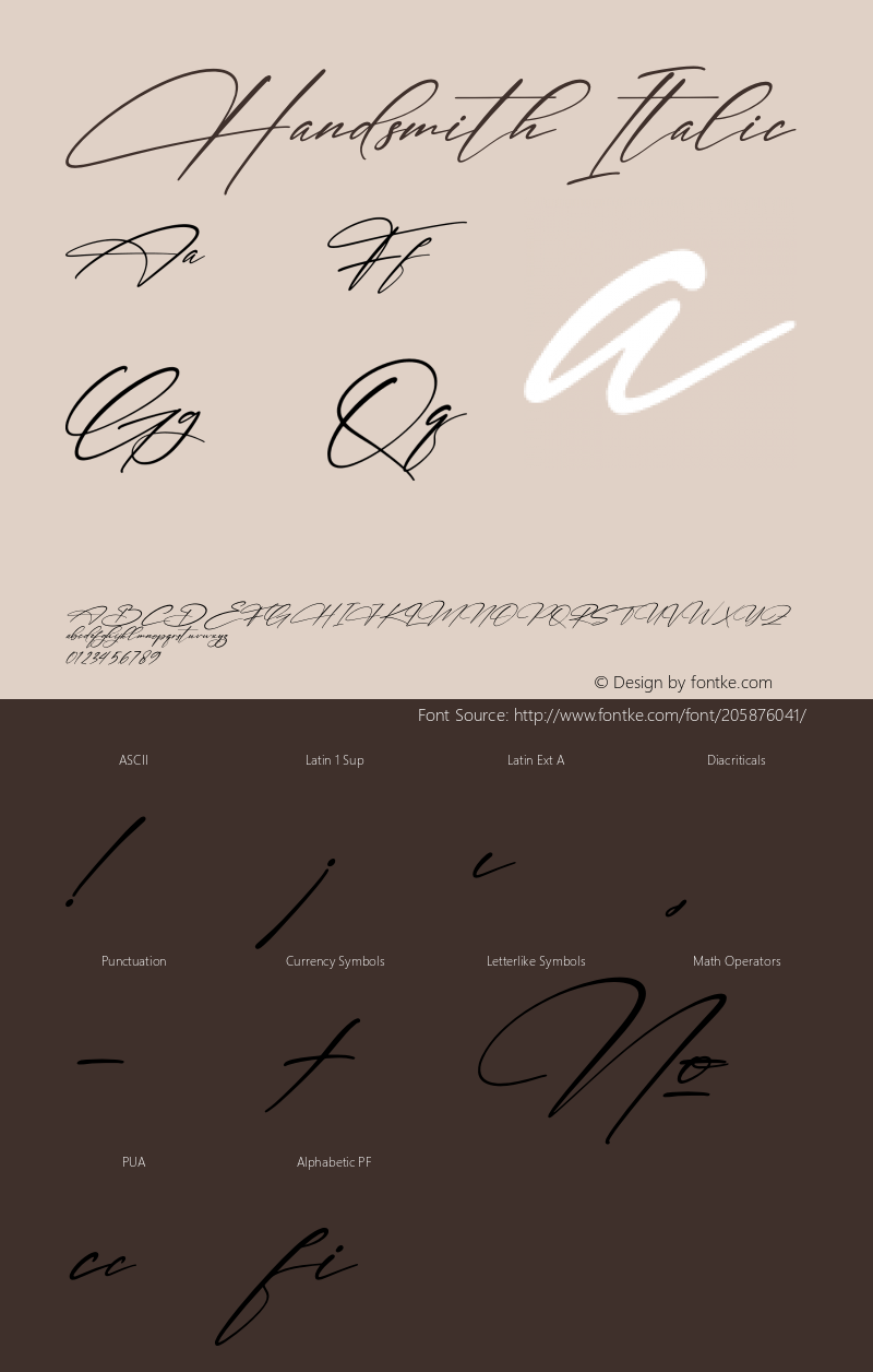 Handsmith Italic Version 1.00;October 13, 2021;FontCreator 13.0.0.2683 64-bit图片样张