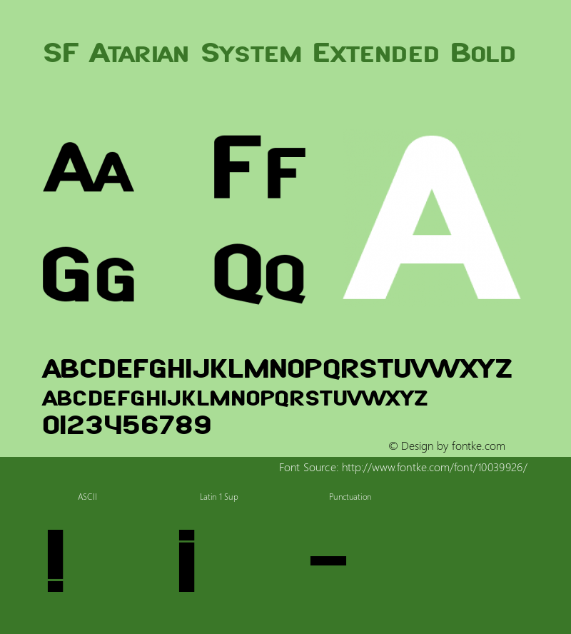 SF Atarian System Extended Bold 1.0图片样张