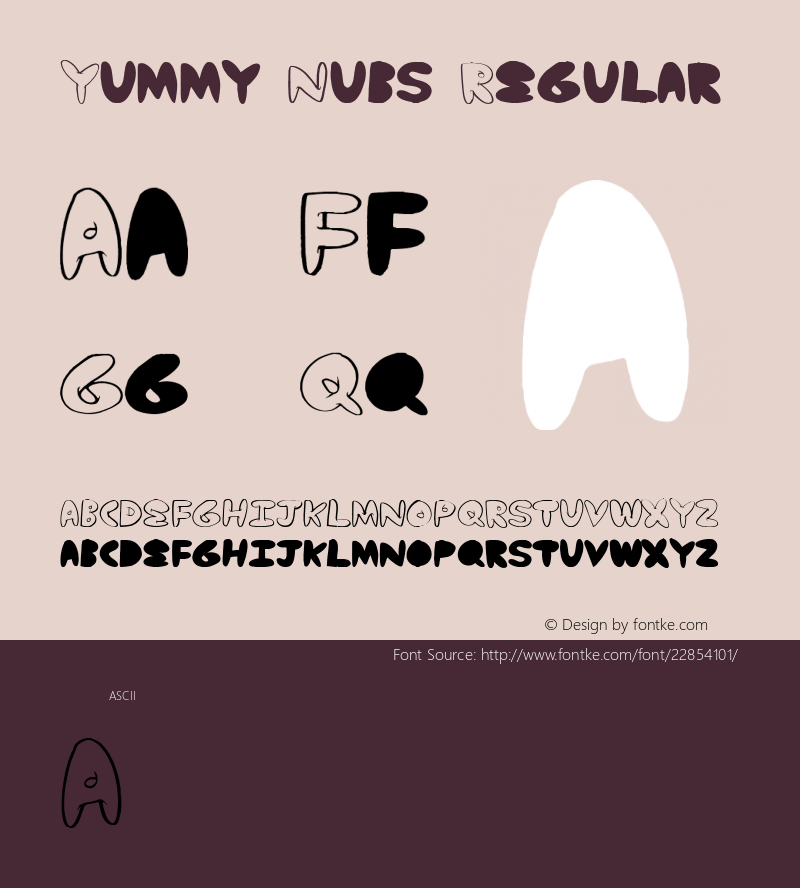 Yummy Nubs Version 1.00 February 14, 2012, initial release图片样张