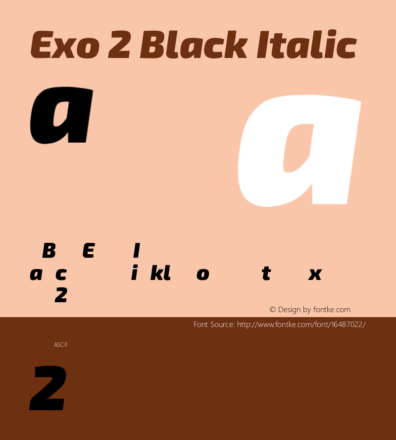 Exo 2 Black Italic Version 1.001;PS 001.001;hotconv 1.0.70;makeotf.lib2.5.58329; ttfautohint (v0.92) -l 8 -r 50 -G 200 -x 14 -w 